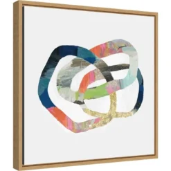 16" X 16" Allied I By PI Gallerie Framed Canvas Wall Art - Amanti Art