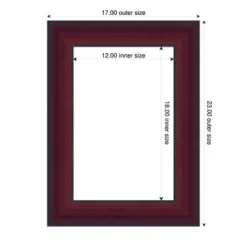 Amanti Art Canterbury Cherry Framed Dry Erase Magnetic Board -Amanti Art GUEST 766276a7 57f8 4179 be65 cdc7efc95941