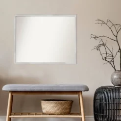 30" X 24" Non-Beveled Svelte Silver Wood Wall Mirror - Amanti Art 15 30" X 24" Non-Beveled Svelte Silver Wood Wall Mirror - Amanti Art -Amanti Art GUEST 76dedd6a d0cb 43f5 99c4 6325e14047cb