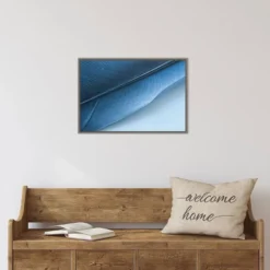 23" X 16" Feather I By Jennifer Beavers Framed Canvas Wall Art Blue - Amanti Art -Amanti Art GUEST 78129436 afa7 4aec 9219 52b11ff76aaf