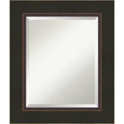 Amanti Art Milano Bronze Beveled Wood Bathroom Wall Mirror -Amanti Art GUEST 781cf986 4959 4af8 a611 75cb05306cfb