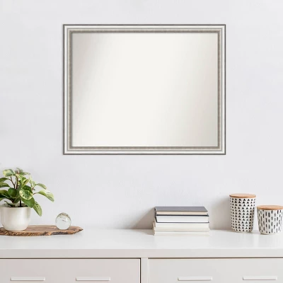 31" X 25" Non-Beveled Salon Silver Narrow Wall Mirror - Amanti Art 8 31" X 25" Non-Beveled Salon Silver Narrow Wall Mirror - Amanti Art - Image 6