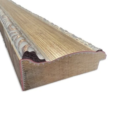 41"x29" Non-Beveled Wood Bathroom Wall Mirror Fleur Silver - Amanti Art: Modern Rectangular Design, Wall Mounted, Includes Hardware 3 41"x29" Non-Beveled Wood Bathroom Wall Mirror Fleur Silver - Amanti Art: Modern Rectangular Design, Wall Mounted, Includes Hardware