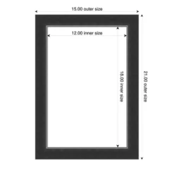 Amanti Art Corvino Black Narrow Framed Dry Erase Magnetic Board -Amanti Art GUEST 78c49c03 5463 48ca b34e 06f8e03ba45b