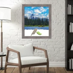 Amanti Art Pinstripe Plank Grey Narrow Picture Frame -Amanti Art GUEST 79708d8f e305 4c82 8a29 72124bd03dca