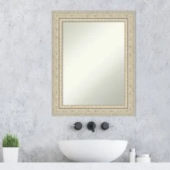 24" X 30" Non-Beveled Fair Baroque Wood Bathroom Wall Mirror Cream - Amanti Art 15 24" X 30" Non-Beveled Fair Baroque Wood Bathroom Wall Mirror Cream - Amanti Art -Amanti Art GUEST 79e861ae 3e6d 46ba a45a 768a7bc3cc54