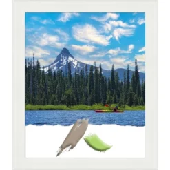 Amanti Art Vanity White Narrow Picture Frame -Amanti Art GUEST 7b722dcf 4476 4f92 b709 9b694d16b086