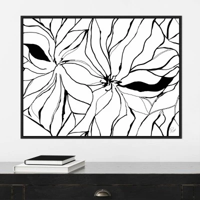 30" X 22" Sernea By Ritikia Gandhi Framed Canvas Wall Art Black - Amanti Art 7 30" X 22" Sernea By Ritikia Gandhi Framed Canvas Wall Art Black - Amanti Art - Image 5