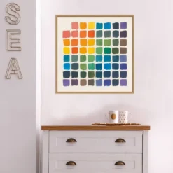 22" X 22" Color Chart By Wild Apple Portfolio Framed Canvas Wall Art Light Brown - Amanti Art 17 22" X 22" Color Chart By Wild Apple Portfolio Framed Canvas Wall Art Light Brown - Amanti Art -Amanti Art GUEST 7cdbde66 b60c 49bc bb41 70d826c982c2