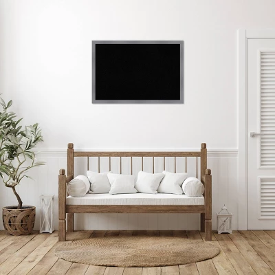 38"x26" Edwin Wood Frame Black Cork Board Gray - Amanti Art 7 38"x26" Edwin Wood Frame Black Cork Board Gray - Amanti Art - Image 5