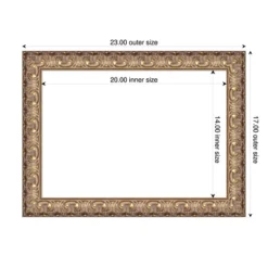 Amanti Art Florentine Gold Framed Dry Erase Magnetic Board -Amanti Art GUEST 7d03339a a67a 4c2d bfc4 7d52cfff087e