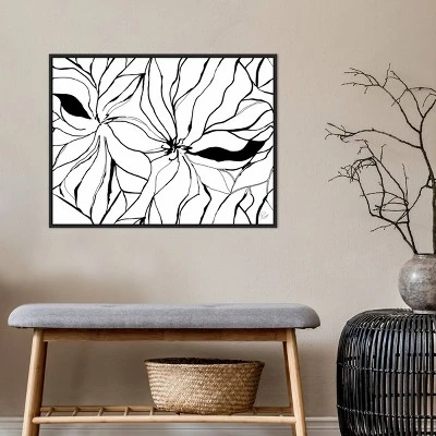 30" X 22" Sernea By Ritikia Gandhi Framed Canvas Wall Art Black - Amanti Art 9 30" X 22" Sernea By Ritikia Gandhi Framed Canvas Wall Art Black - Amanti Art - Image 7