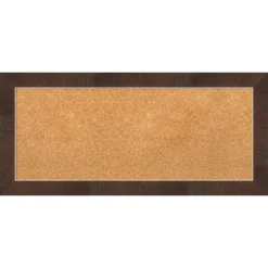 Amanti Art Wildwood Brown Narrow Framed Corkboard, Natural Cork -Amanti Art GUEST 7f301893 f56c 49dc 8b0b 4948f1c0a0c7