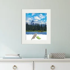 Amanti Art Vanity White Narrow Picture Frame -Amanti Art GUEST 80579867 9a6b 4c10 958c ce737fd4d00f