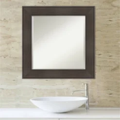 William Framed Bathroom Vanity Wall Mirror Espresso - Amanti Art -Amanti Art GUEST 81a9e5c0 265e 41ef 9d35 4841a64b9b57