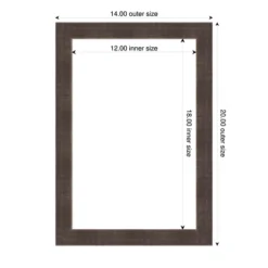 Amanti Art Whiskey Brown Rustic Framed Dry Erase Magnetic Board -Amanti Art GUEST 81e15e1e 82f4 4eaf 8606 102313502e32