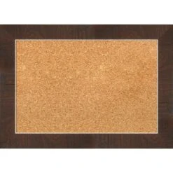 Amanti Art Wildwood Brown Narrow Framed Corkboard, Natural Cork -Amanti Art GUEST 8290e442 4692 4020 b8a1 72e8c1750b92