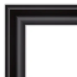 34" X 28" Non-Beveled Grand Bathroom Wall Mirror Black - Amanti Art -Amanti Art GUEST 82b5cfc1 777b 4b13 b00b c6f31bc01f4d 2
