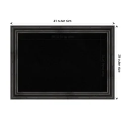 Amanti Art Black Cork Board Wood Framed Rustic Pine Black Bulletin Board 41 In. X 29 In. -Amanti Art GUEST 8400574a 5415 4249 904b 3a0bb0aa1a01