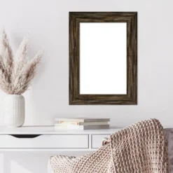 Amanti Art Fencepost Brown Narrow Framed Dry Erase Magnetic Board -Amanti Art GUEST 8468dc27 9f29 4945 ba1c 8b983e50f802