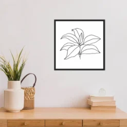 16" X 16" Foliage Contour III By Annie Warren Framed Canvas Wall Art - Amanti Art -Amanti Art GUEST 847f9e4a cb16 409f 8ea8 0b7d10cc49c1