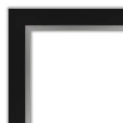24" X 30" Non-Beveled Eva Black Silver Wall Mirror - Amanti Art -Amanti Art GUEST 85efa1d8 041f 4e76 9ea9 ccb655cee368 1