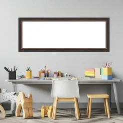 Amanti Art 15"x39" Ashton Black Framed Magnetic Dry Erase Board -Amanti Art GUEST 86565032 b5cb 4000 ae91 3f41fd8ab994