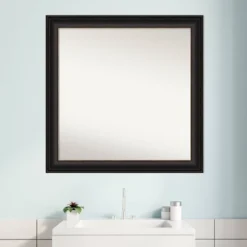 31" X 31" Non-Beveled Trio Oil Rubbed Bronze Bathroom Wall Mirror - Amanti Art -Amanti Art GUEST 86aabfc7 b0bf 4f2c a2c9 4475e8cf5d6c