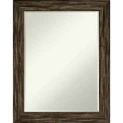 Amanti Art Fencepost Narrow Petite Bevel Wood Bathroom Wall Mirror -Amanti Art GUEST 87abda4b 83ec 4ddf 8443 e688cf65e04f