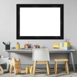 Amanti Art 24"x32" Grand Black Narrow Framed Magnetic Dry Erase Board -Amanti Art GUEST 88f32fbb 8916 4110 a9e8 61a3bf38cf95