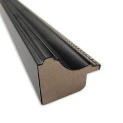 30"x22" Stylish Wood Frame Cork Board Black - Amanti Art