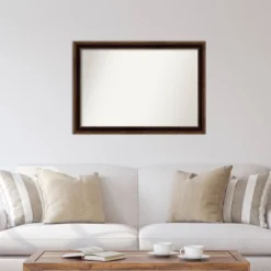 40" X 28" Non-Beveled Corded Bronze Wall Mirror - Amanti Art -Amanti Art GUEST 89a1a0a1 659d 4cde 8b48 d89d26bcd90c