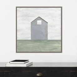 22" X 22" Rural Barn Simplicity III By Courtney Prahl Framed Canvas Wall Art Gray Wash - Amanti Art -Amanti Art GUEST 8a2628dd db18 415a a5cd 4a45d07d5b6c