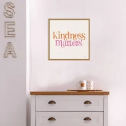 16" X 16" Kindness Matters By Laura Marshall Framed Canvas Wall Art Light Brown - Amanti Art 11 16" X 16" Kindness Matters By Laura Marshall Framed Canvas Wall Art Light Brown - Amanti Art -Amanti Art GUEST 8a639a5b cccd 4ef0 b747 21dcd8176cf2