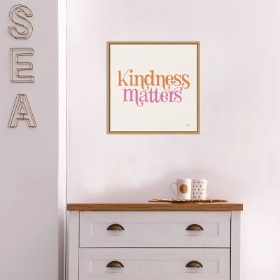 16" X 16" Kindness Matters By Laura Marshall Framed Canvas Wall Art Light Brown - Amanti Art 7 16" X 16" Kindness Matters By Laura Marshall Framed Canvas Wall Art Light Brown - Amanti Art - Image 5