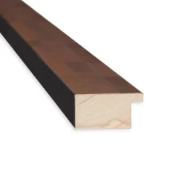 29" X 29" Non-Beveled Fresco Light Pecan Wood Wall Mirror - Amanti Art