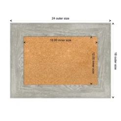 Amanti Art Dove Greywash Framed Corkboard, Natural Cork -Amanti Art GUEST 8af881fd 197a 429d 800e f8811c1e4b5a