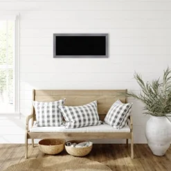 32"x14" Edwin Wood Frame Black Cork Board Gray - Amanti Art: Wall Mounted, Bulletin Display, Office Decor -Amanti Art GUEST 8af973fd 9bf1 4198 9ff8 1bfc723132dc