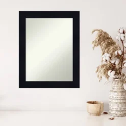 22" X 28" Non-Beveled Shiplap Navy Wood Wall Mirror - Amanti Art -Amanti Art GUEST 8b9a17b9 9979 4c17 a98b def42198ddab