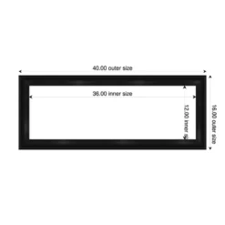 Amanti Art 16"x40" Grand Black Narrow Framed Magnetic Dry Erase Board 12 Amanti Art 16"x40" Grand Black Narrow Framed Magnetic Dry Erase Board -Amanti Art GUEST 8bc5fa81 1540 4e69 bed7 71306096a2b5