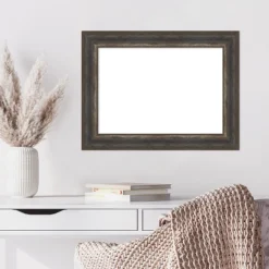 Amanti Art Alta Brown Grey Framed Dry Erase Magnetic Board -Amanti Art GUEST 8bf996ce 5ffe 4083 8645 e266134f0946