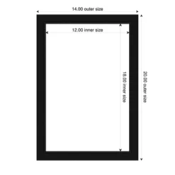 Amanti Art Avon Black Narrow Framed Dry Erase Magnetic Board -Amanti Art GUEST 8c0254dd 6689 4c1e b9dd e5a56c10dfe4