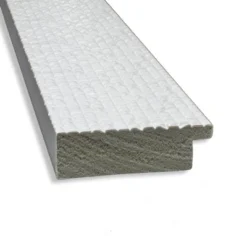 29" X 65" Non-Beveled Mosaic White Full Length Floor Leaner Mirror - Amanti Art