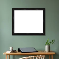 Amanti Art 28"x34" Grand Black Narrow Framed Magnetic Dry Erase Board -Amanti Art GUEST 8ced0f96 3307 4b18 a0c8 745d3d505df9