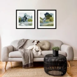 Set Of 2 Fields Reflections Framed Art Prints By Jacqueline Ellens Black - Amanti Art -Amanti Art GUEST 8e32a666 f97f 41b6 87be 4f9b0ef876b5