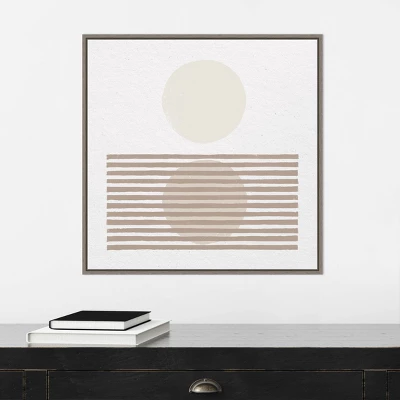 22" X 22" Reflection I Neutral By Moira Hershey Framed Canvas Wall Art Gray Wash - Amanti Art 7 22" X 22" Reflection I Neutral By Moira Hershey Framed Canvas Wall Art Gray Wash - Amanti Art - Image 5