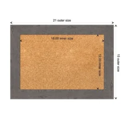 Amanti Art Rustic Plank Narrow Framed Corkboard, Natural Cork -Amanti Art GUEST 90252008 6d35 4d56 b36f 733303232cb9