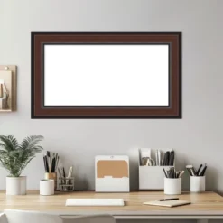 Amanti Art Harvard Walnut Framed Dry Erase Magnetic Board -Amanti Art GUEST 9027d283 1e26 41a8 875b 0412e42c561c