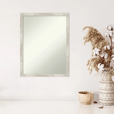 20" X 26" Non-Beveled Crackled Metallic Narrow Wall Mirror - Amanti Art 6 20" X 26" Non-Beveled Crackled Metallic Narrow Wall Mirror - Amanti Art - Image 4