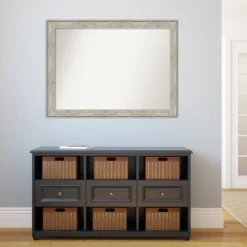 43" X 32" Non-Beveled Crackled Bathroom Wall Mirror Metallic Silver - Amanti Art 13 43" X 32" Non-Beveled Crackled Bathroom Wall Mirror Metallic Silver - Amanti Art -Amanti Art GUEST 90b0a335 d2b3 476f aa9e ec22e2a280c4